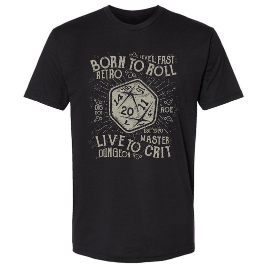 Born To Roll Live To Crit Premium Unisex T-Shirt - Black - 1