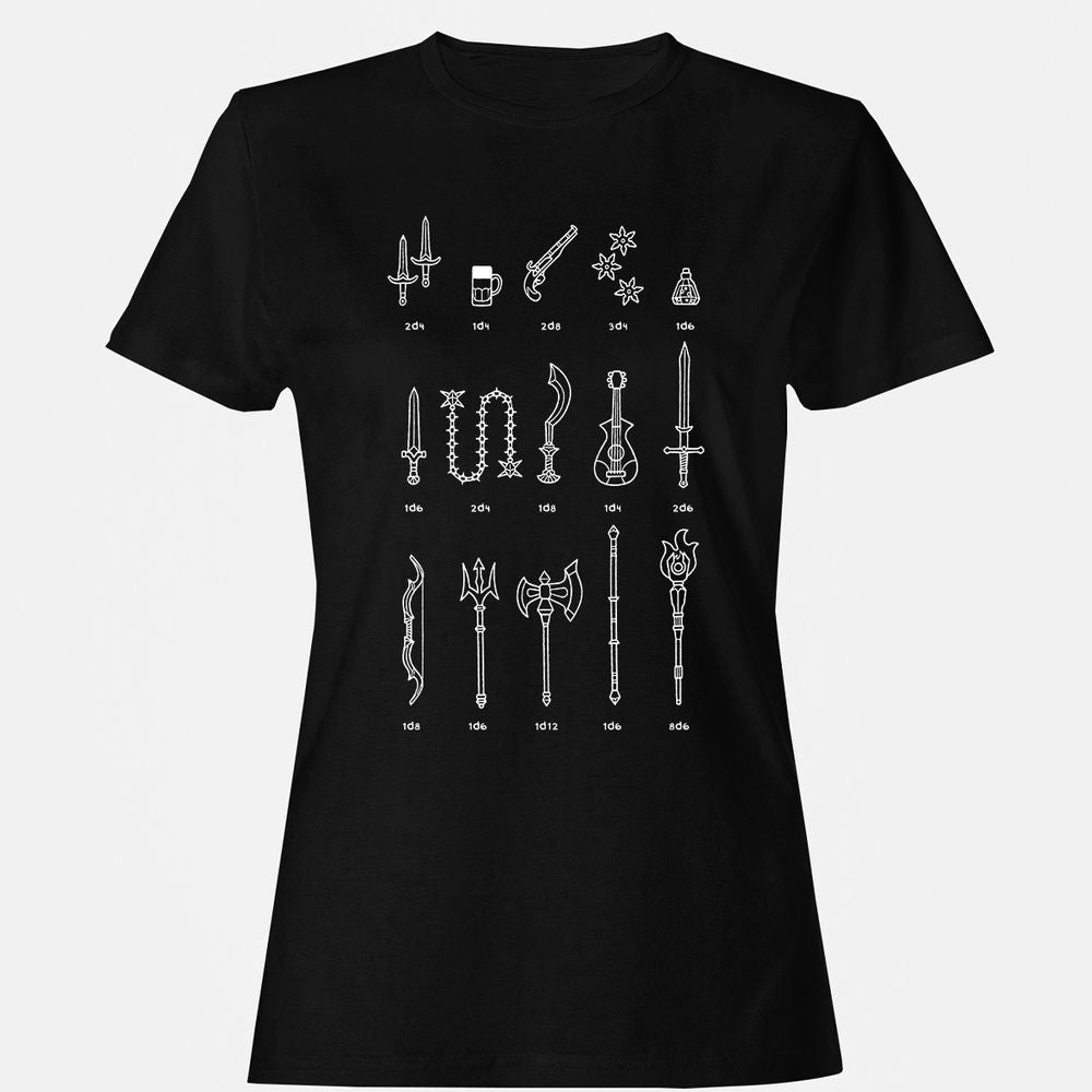 Damage Dealer RPG Women's T-Shirt - Black - 1