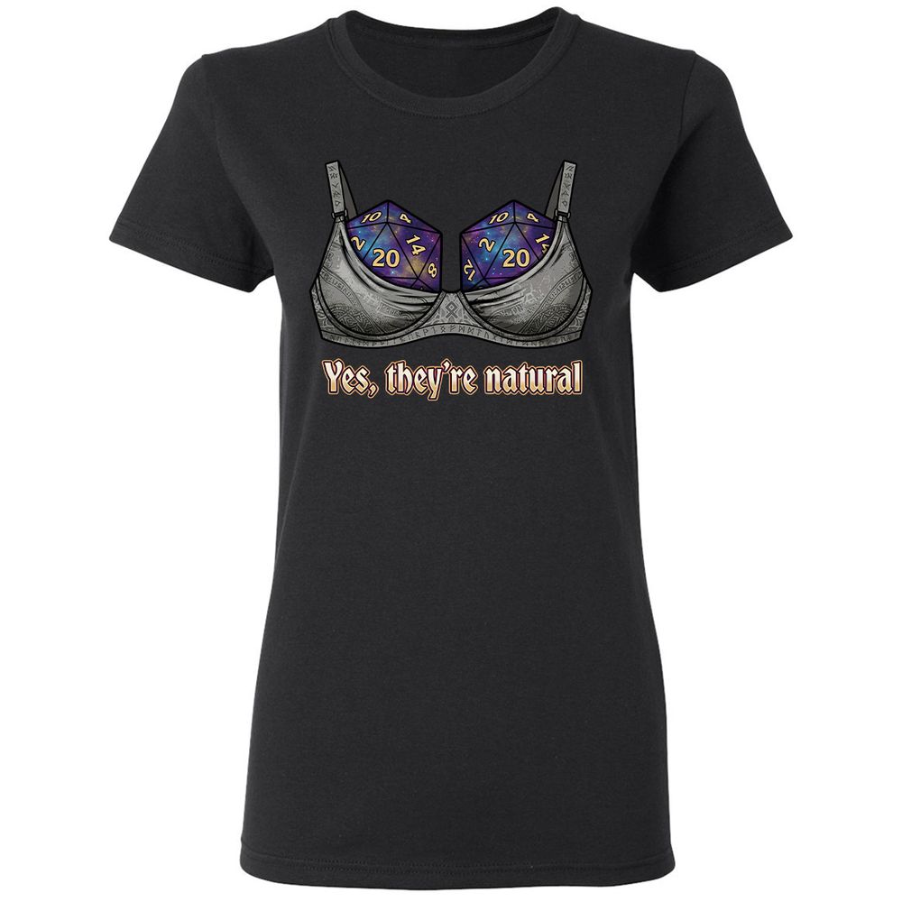 They Are Natural Nat20 Women's T-Shirt - Black - 1
