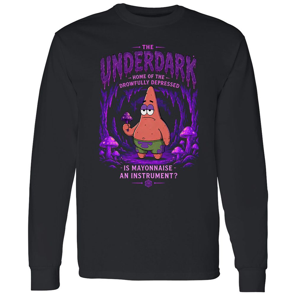 The Underdark Long Sleeve T-Shirt - Black - 1