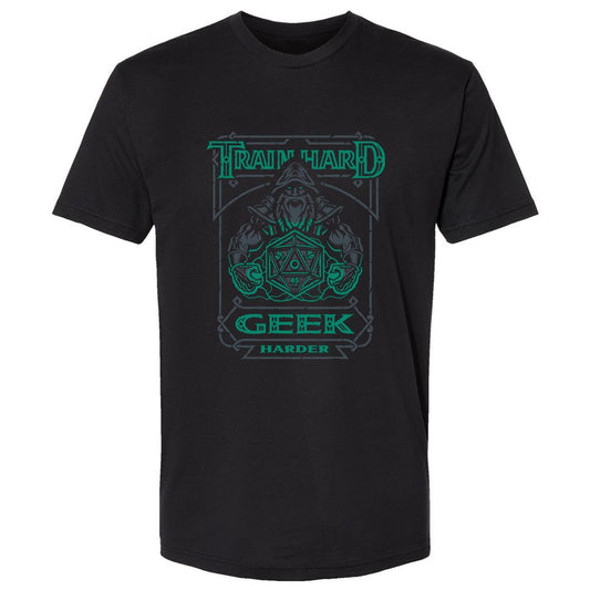 Train Hard, Geek Harder - Black - 1
