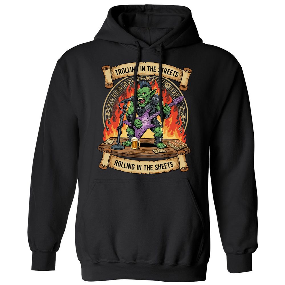 Trolling in the Streets Classic Unisex Hoodie - Black - 1