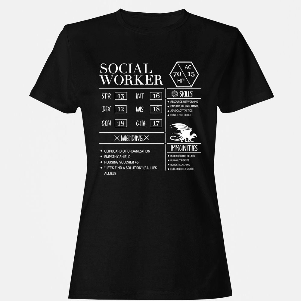 Social Worker New Women's T-Shirt - Black - 1