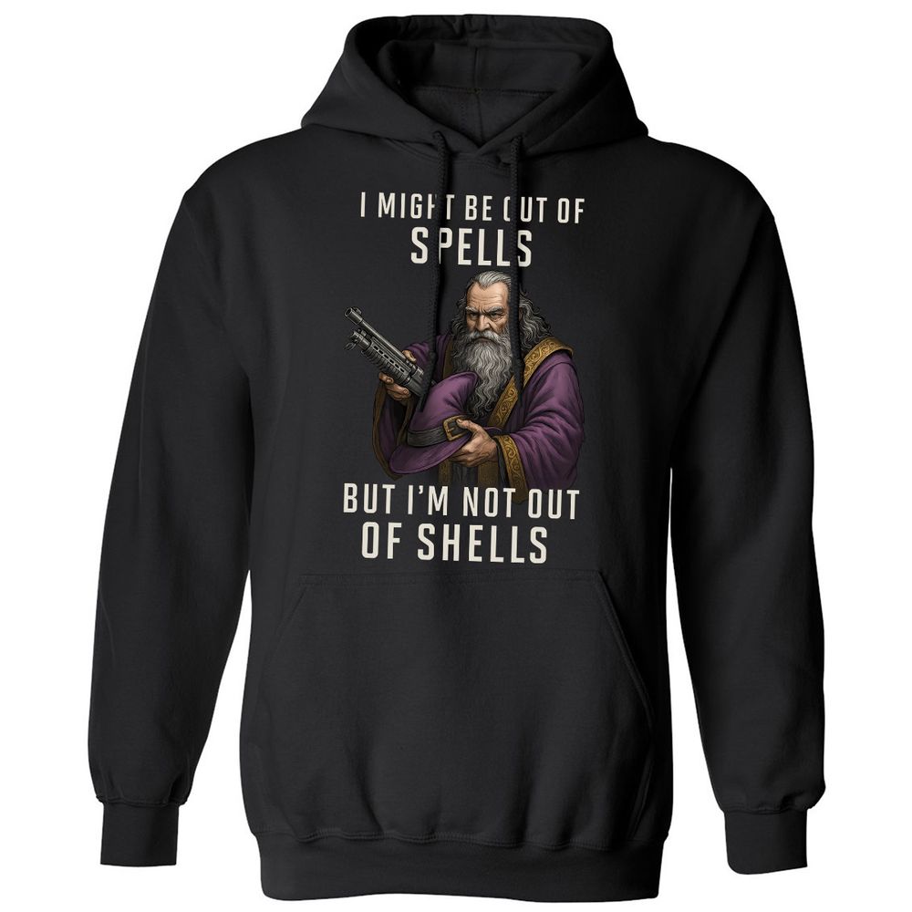 Not Out Of Shells Classic Unisex Hoodie - Black - 1