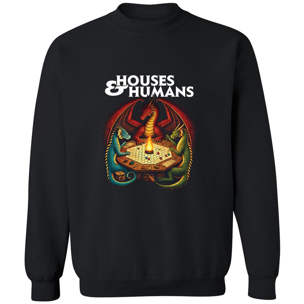 Houses & Humans Classic Unisex Sweatshirt - Black - 1