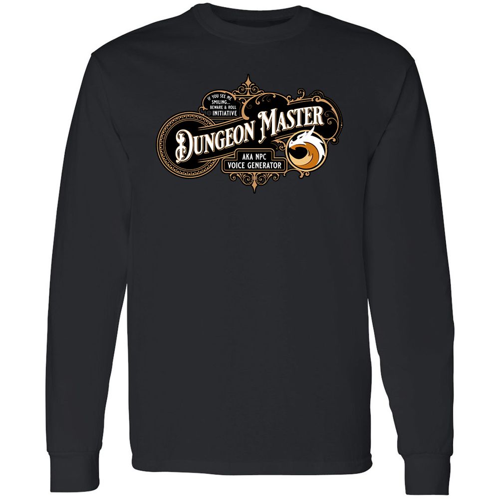 Dungeon Master Long Sleeve T-Shirt - Black - 1