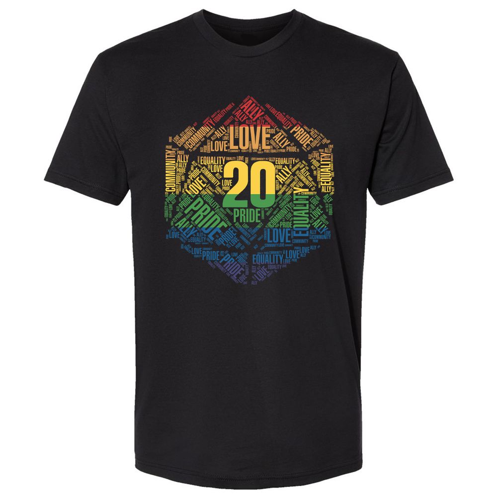 D20 Pride Premium Unisex T-Shirt - Black - 1