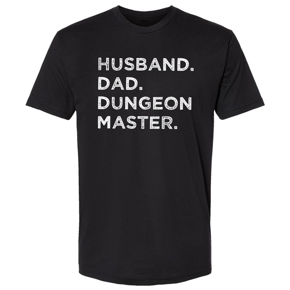 Husband Dad Dungeon Master Premium Unisex T-Shirt - Black - 1