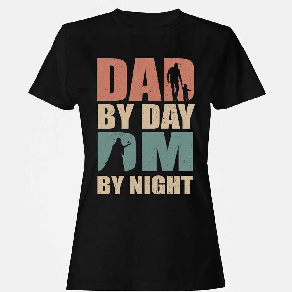 Dad By Day DM By Night - Black - 1