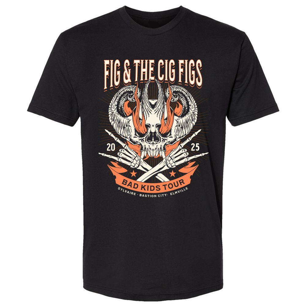 Fig and the Cig Figs, Dimension 20 Premium Unisex T-Shirt - Black - 1