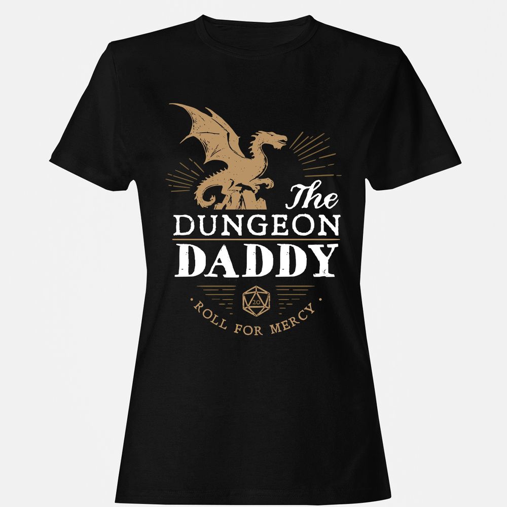 Dungeon Daddy Roll For Mercy Women's T-Shirt - Black - 1