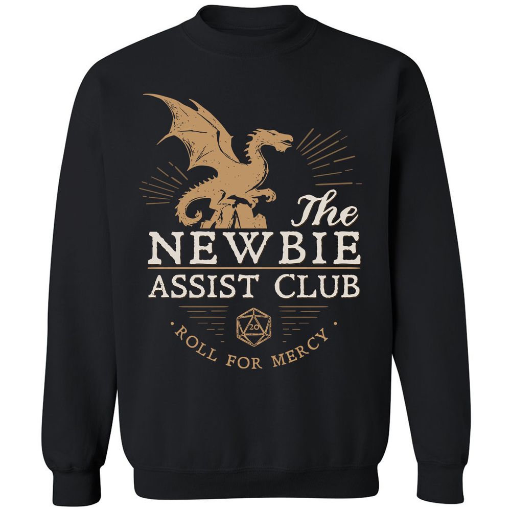 The Newbie Assist Club Classic Unisex Sweatshirt - Black - 1