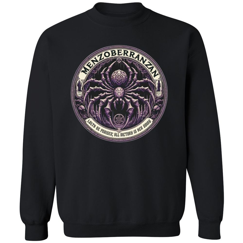 Menzoberranzan Lolth Be Praised Classic Unisex Sweatshirt - Black - 1