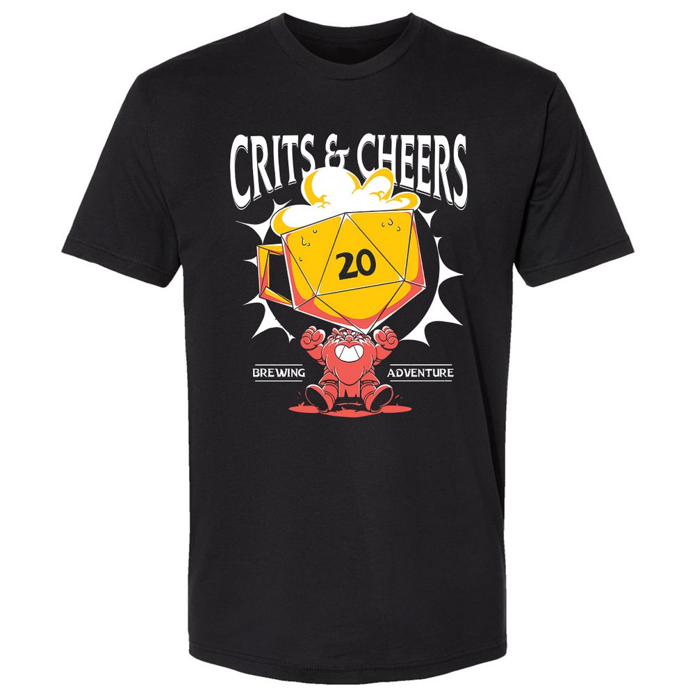 Crits & Cheers Premium Unisex T-Shirt - Black - 1