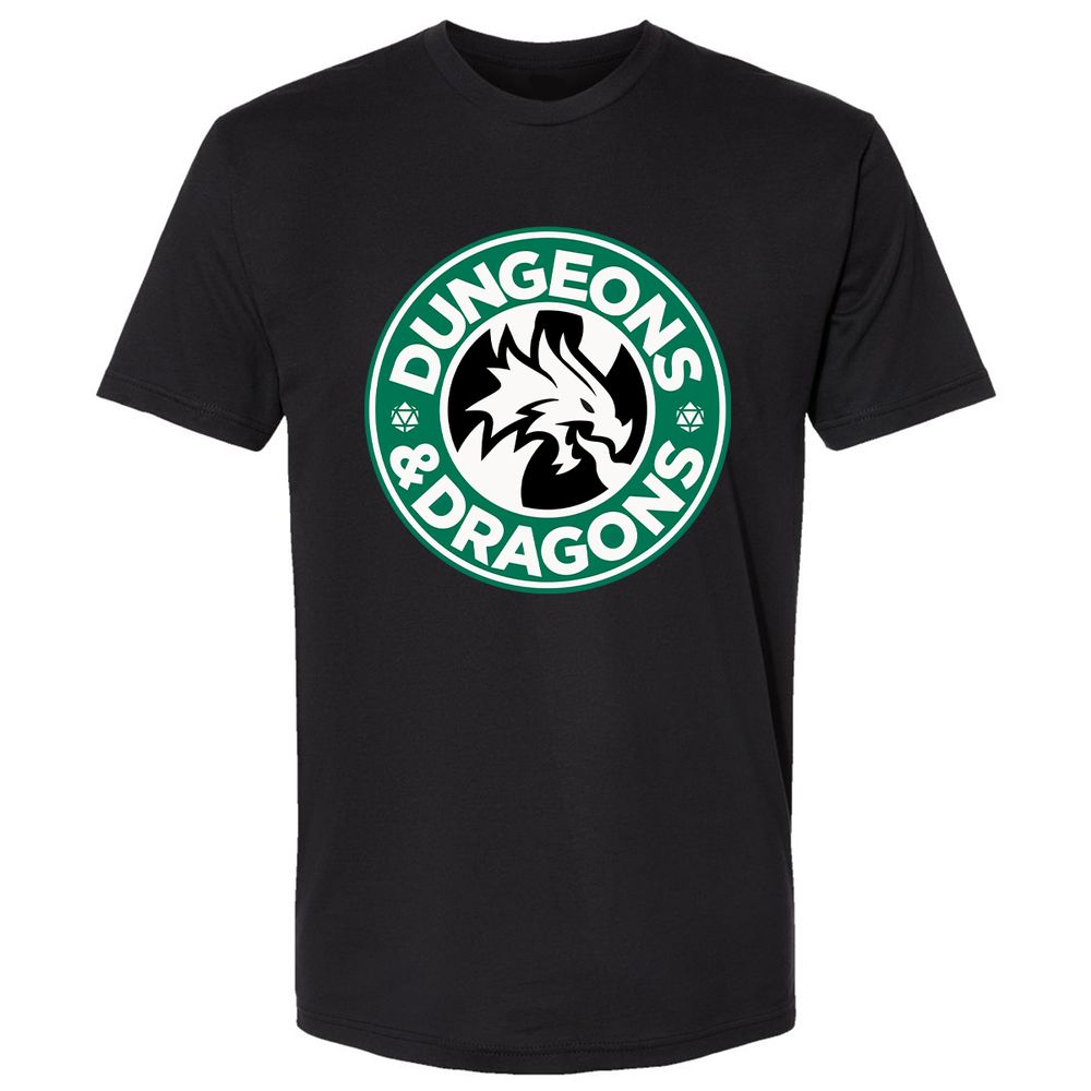 D&D Coffee Premium Unisex T-Shirt - Black - 1