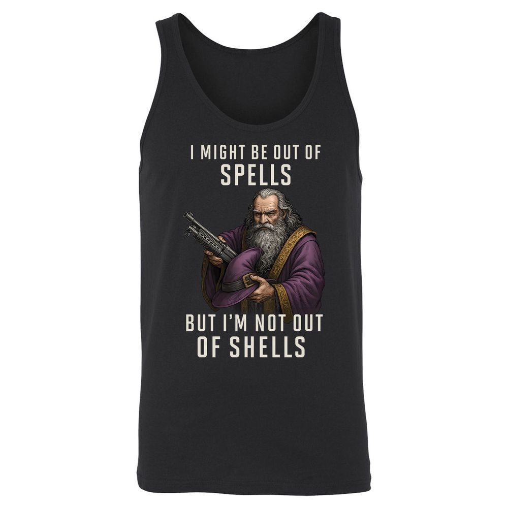 Not Out Of Shells Unisex Jersey Tank - Black - 1