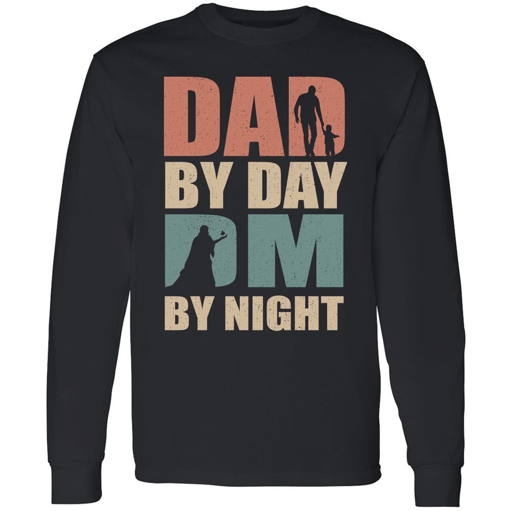 Dad By Day DM By Night - Black - 1