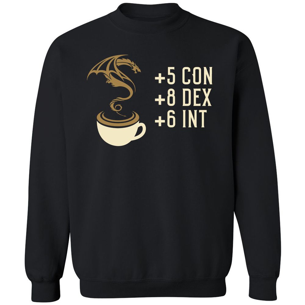 Coffee Dragon Classic Unisex Sweatshirt - Black - 1