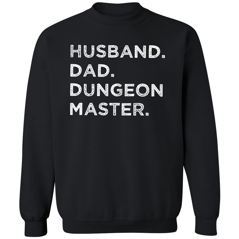 Husband Dad Dungeon Master Classic Unisex Sweatshirt - Black - 1