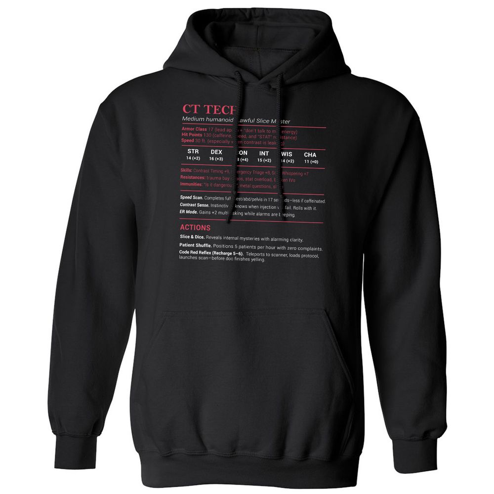 CT Tech Stats Classic Unisex Hoodie - Black - 1