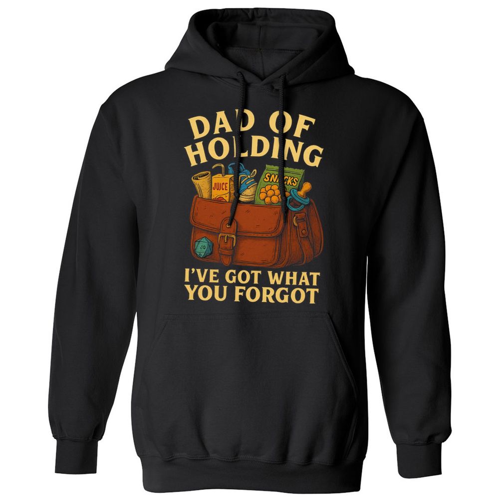 Dad Of Holding Classic Unisex Hoodie - Black - 1