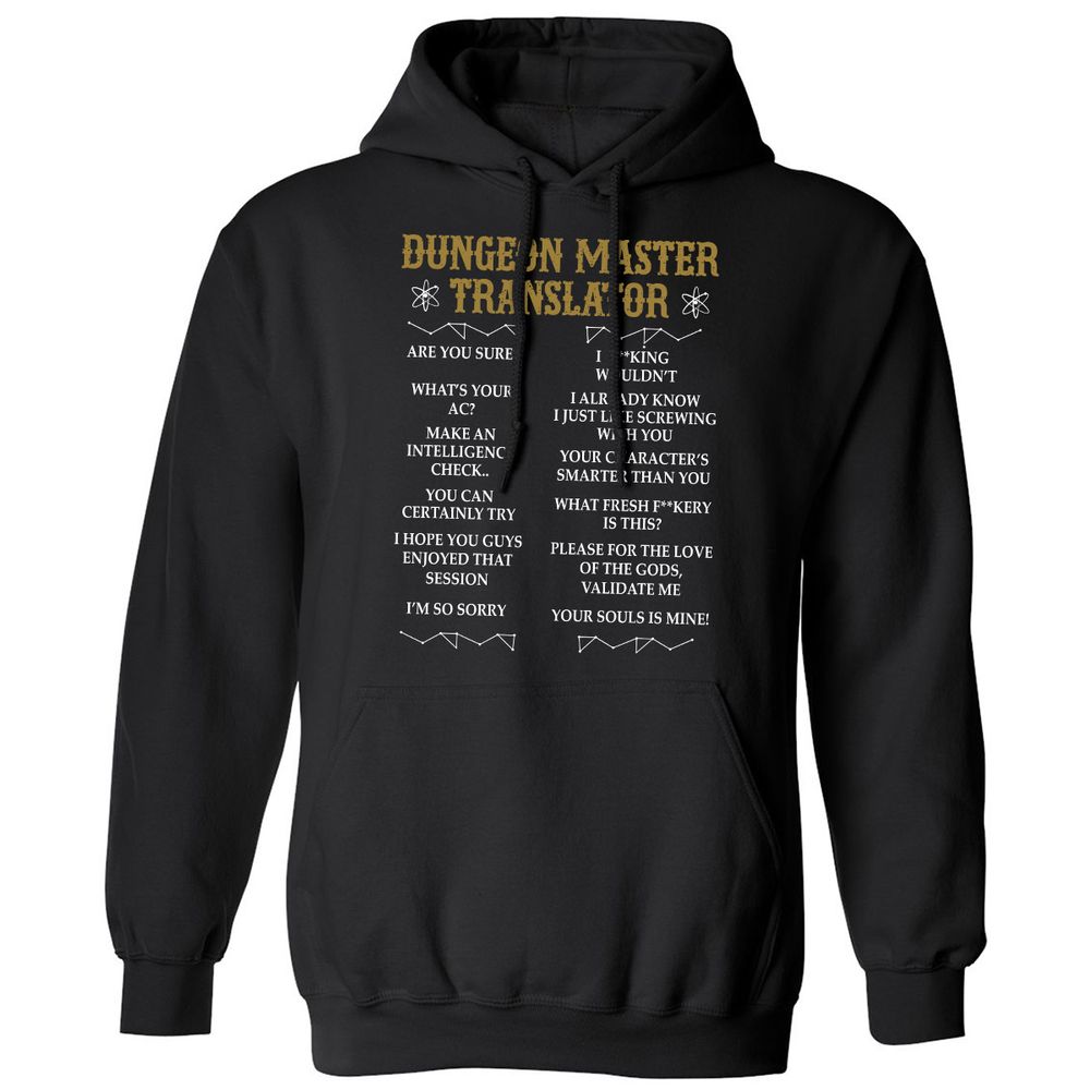 Dungeon Master Translator Classic Unisex Hoodie - Black - 1