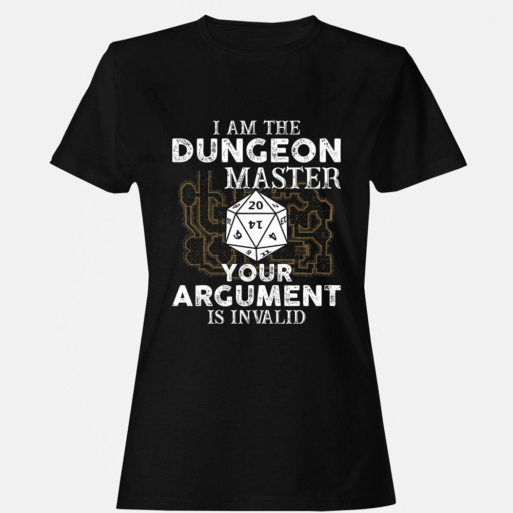 I Am the Dungeon Master – Your Argument Is Invalid - Black - 1