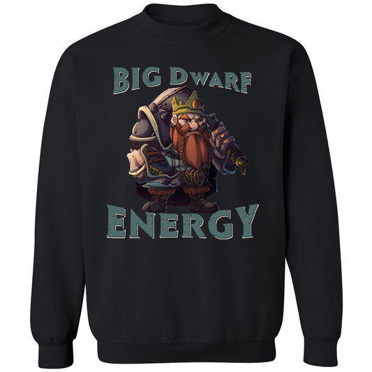 Big Dwarf Energy Classic Unisex Sweatshirt - Black - 1