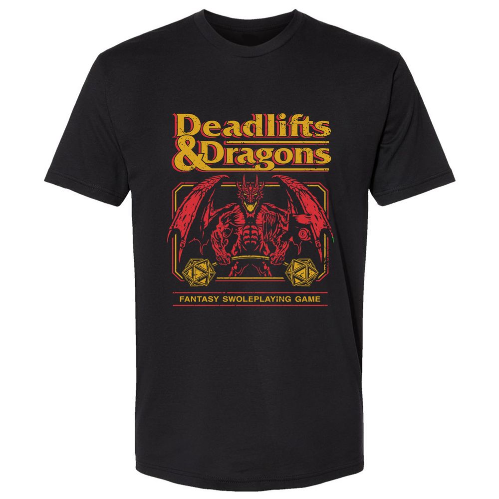 Deadlifts & Dragons - Black - 1