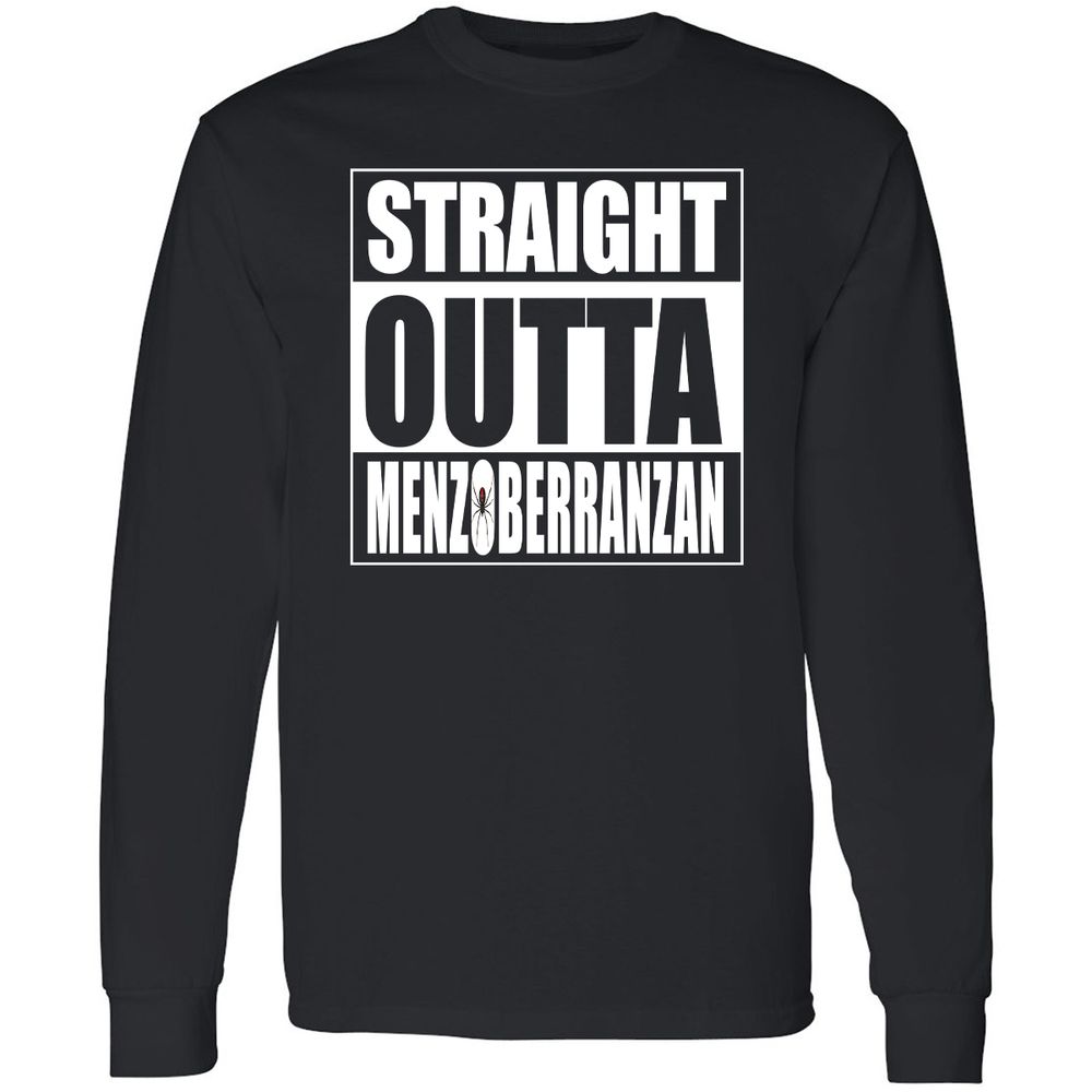 Straight Outta Menzoberranzan Long Sleeve T-Shirt - Black - 1
