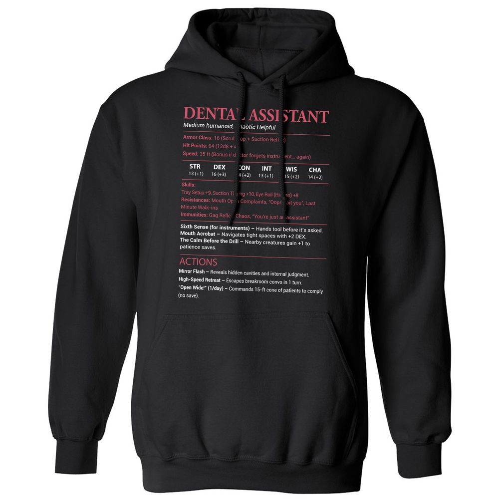 Dental Assistant Classic Unisex Hoodie - Black - 1
