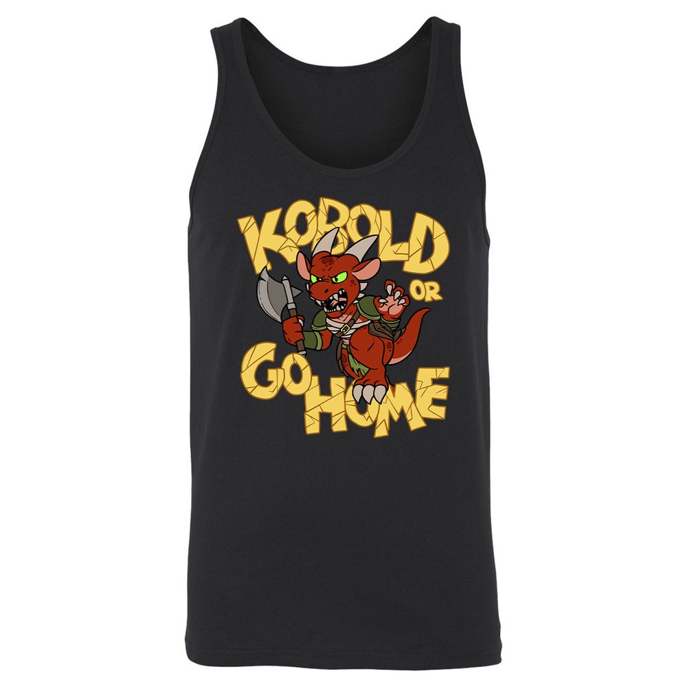 Kobold Or Go Home Unisex Jersey Tank - Black - 1