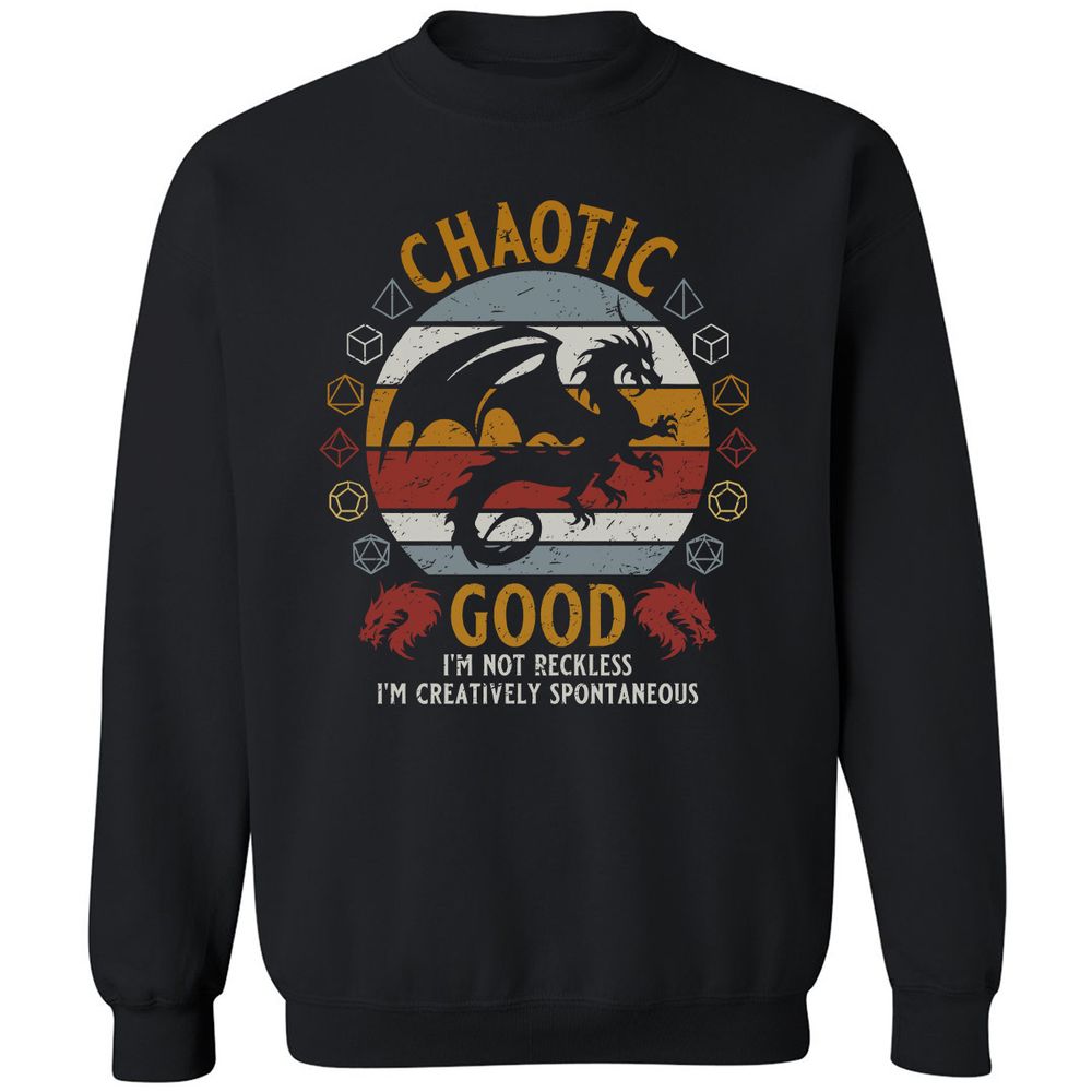 Chaotic Good Classic Unisex Sweatshirt - Black - 1