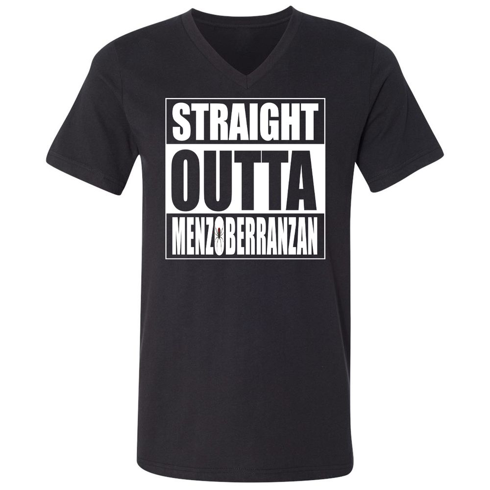 Straight Outta Menzoberranzan Unisex V-Neck T-Shirt - Black - 1