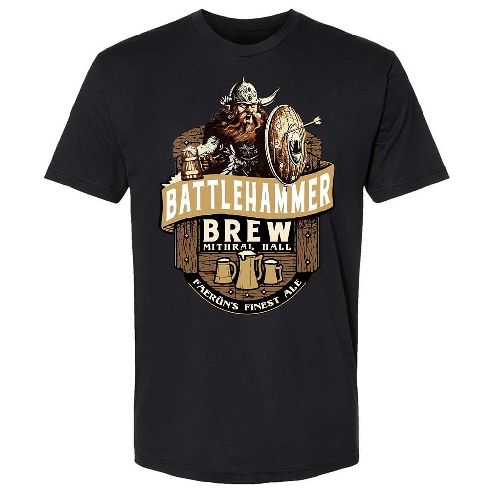 Battlehammer Brew Premium Unisex T-Shirt - Black - 1