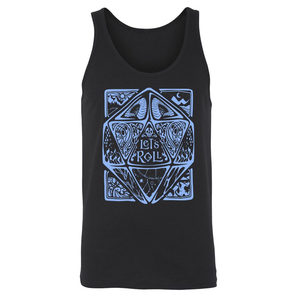 Let's Roll Unisex Jersey Tank - Black - 1