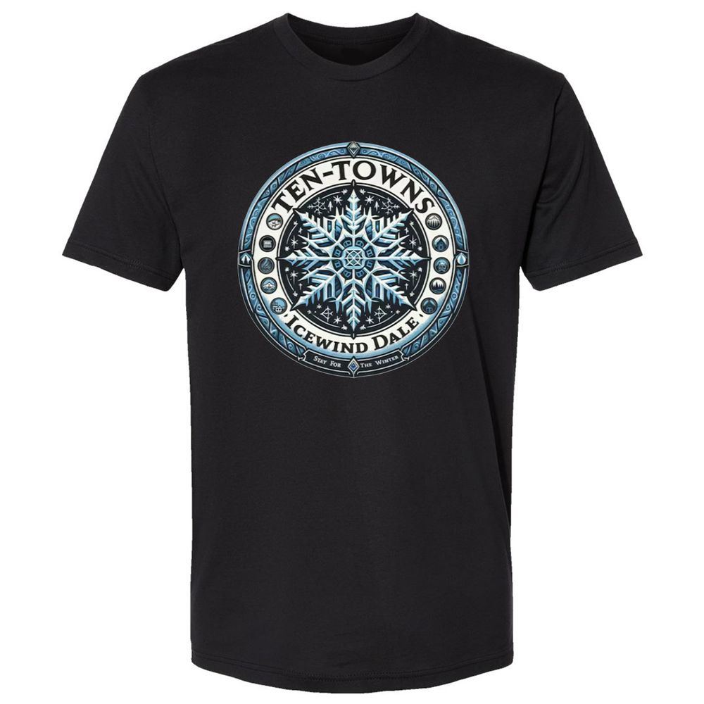 Ten-Towns Icewind Dale Premium Unisex T-Shirt - Black - 1