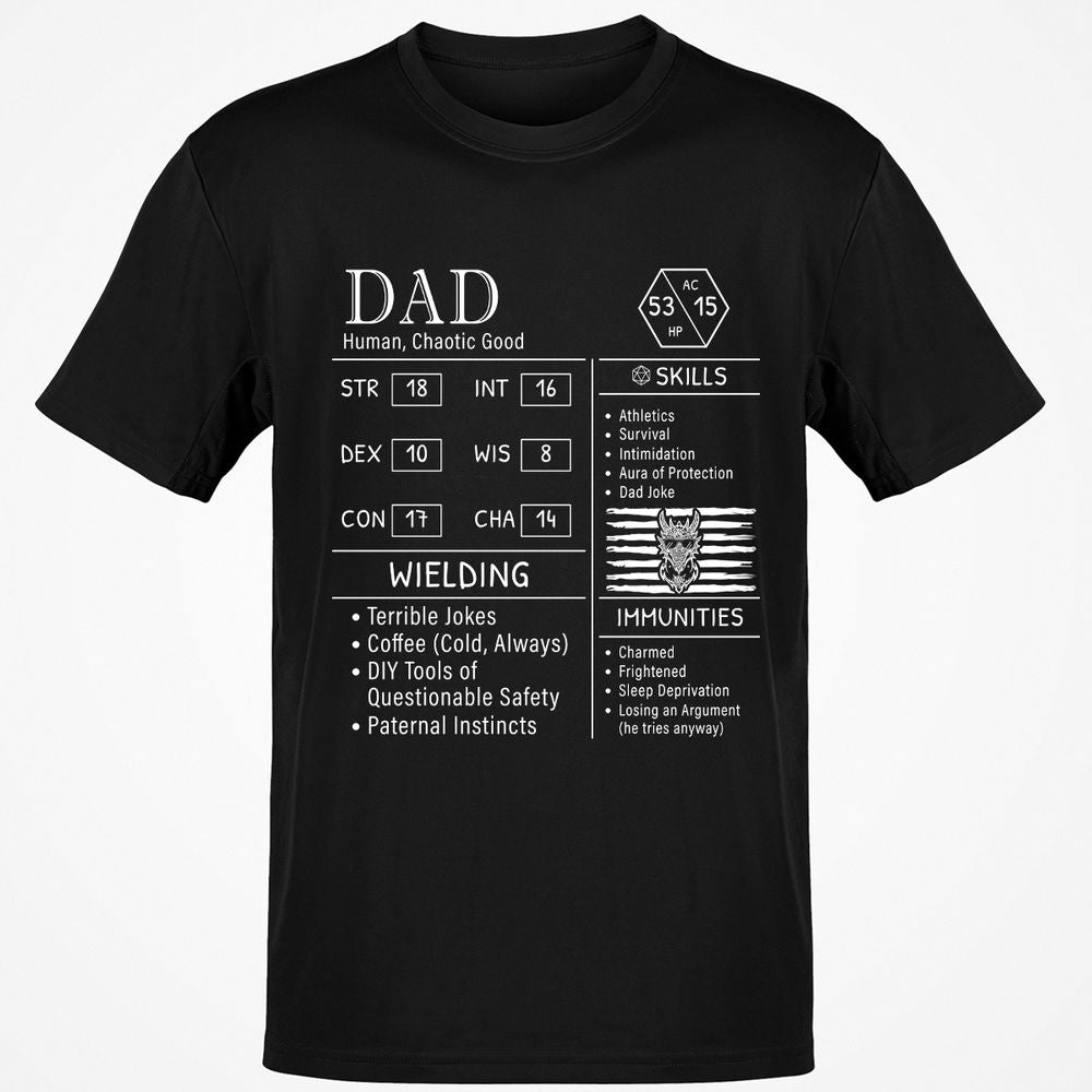 Dad Stats New - Black - 1