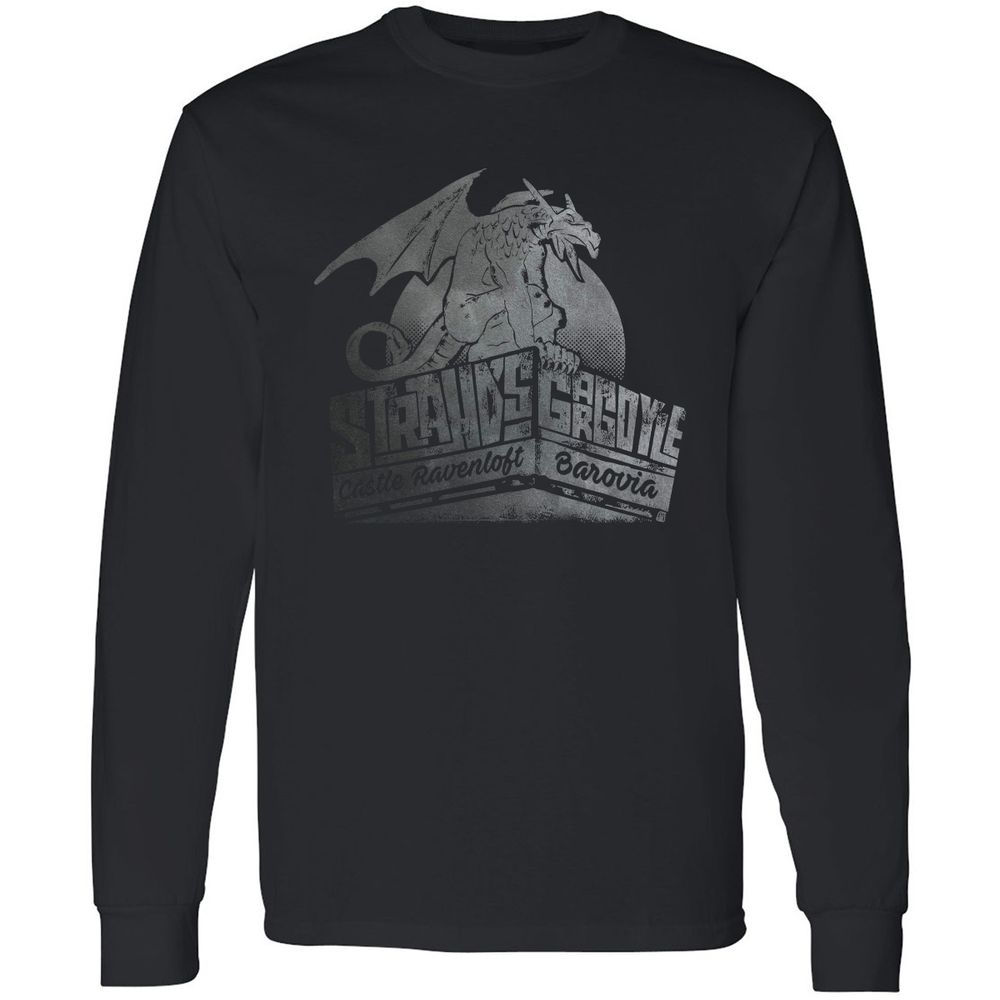 Strahd’s Gargoyle Long Sleeve T-Shirt - Black - 1