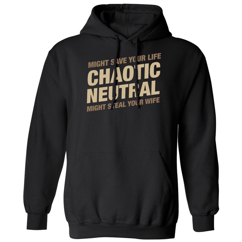 Might Save Your Life Might Steal Your Wife Classic Unisex Hoodie - Black - 1