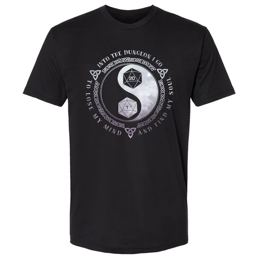 Into The Dungeon I Go Premium Unisex T-Shirt - Black - 1