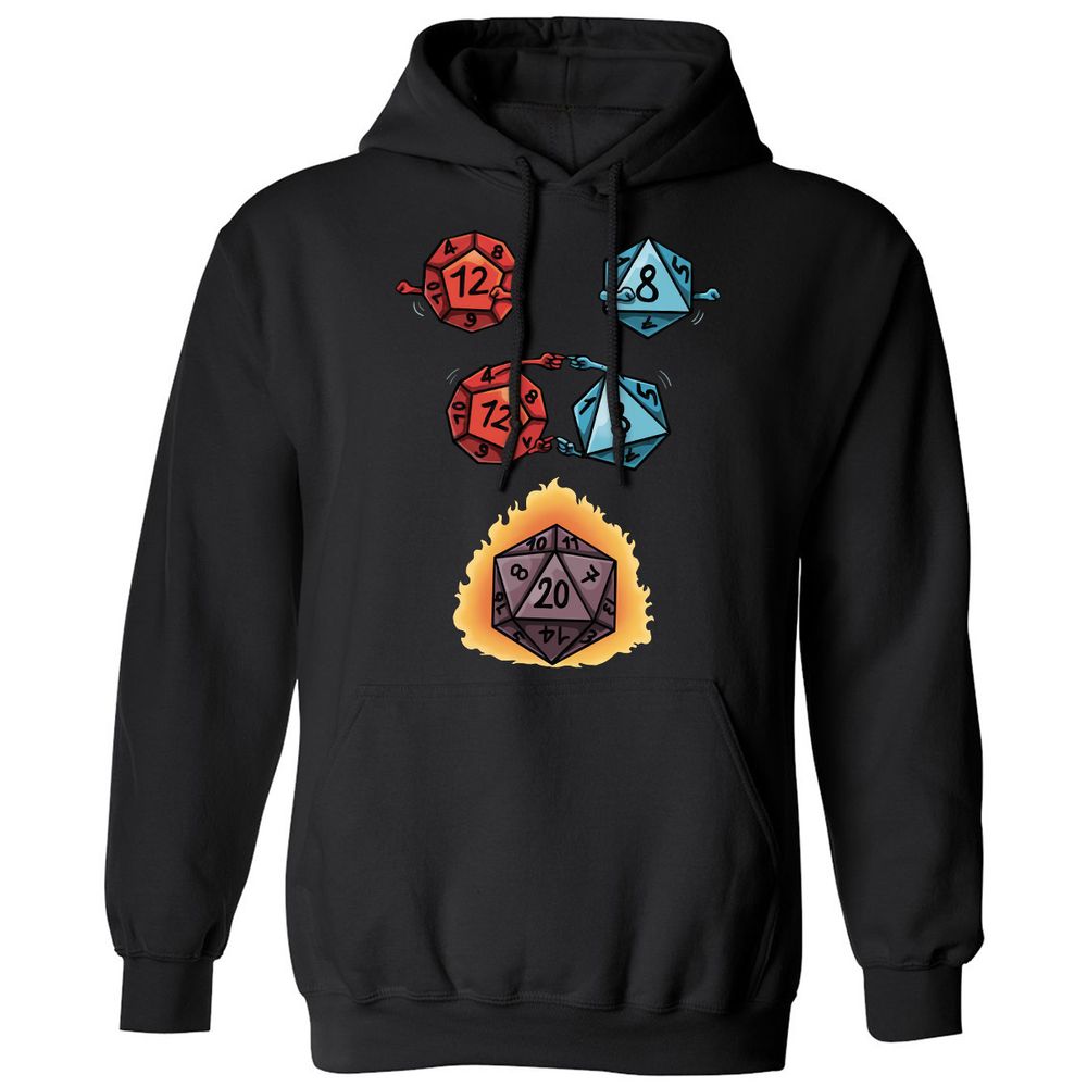 Dice Fusion Classic Unisex Hoodie - Black - 1