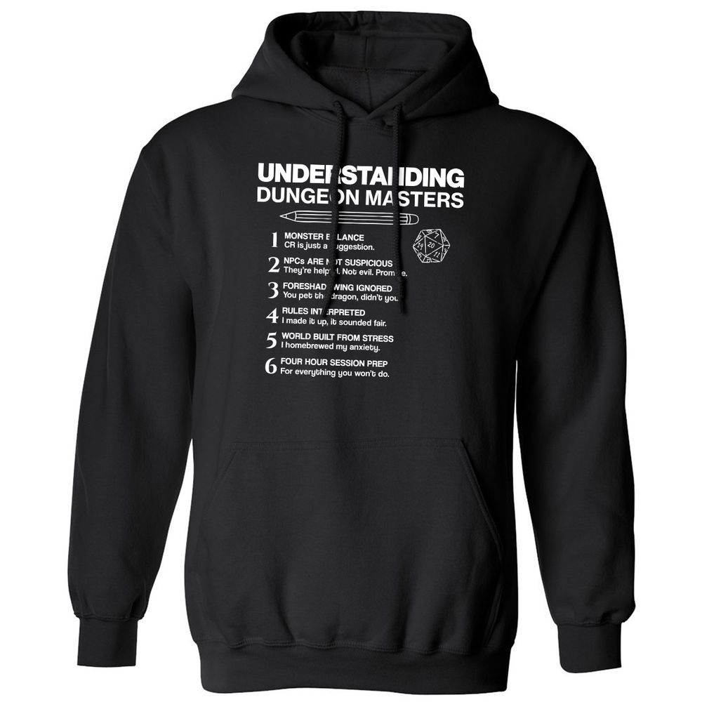 Understanding Dungeon Masters Classic Unisex Hoodie - Black - 1