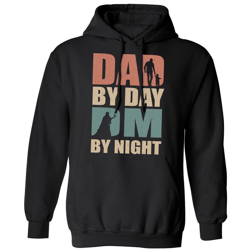 Dad By Day DM By Night - Black - 1