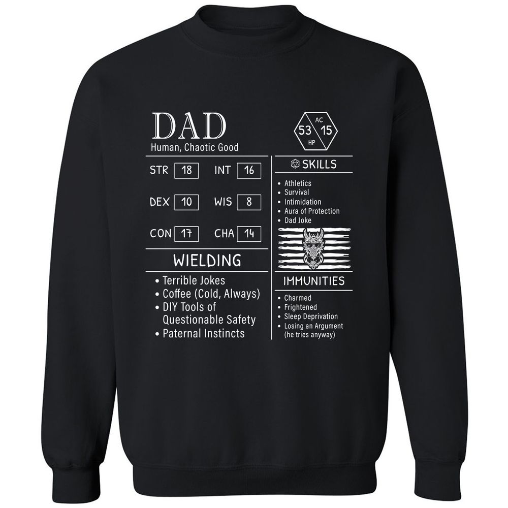 Dad Stats New - Black - 1