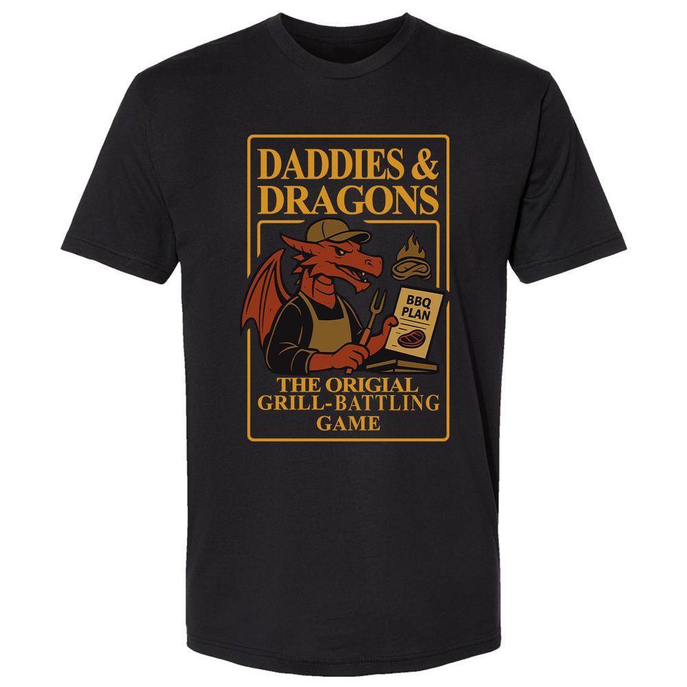 Daddies & Dragons Premium Unisex T-Shirt - Black - 1
