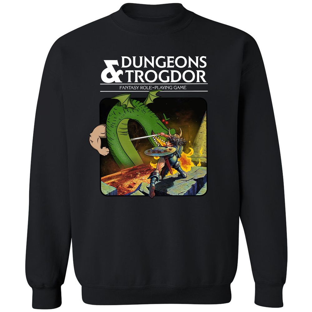 Trogdor Classic Unisex Sweatshirt - Black - 1