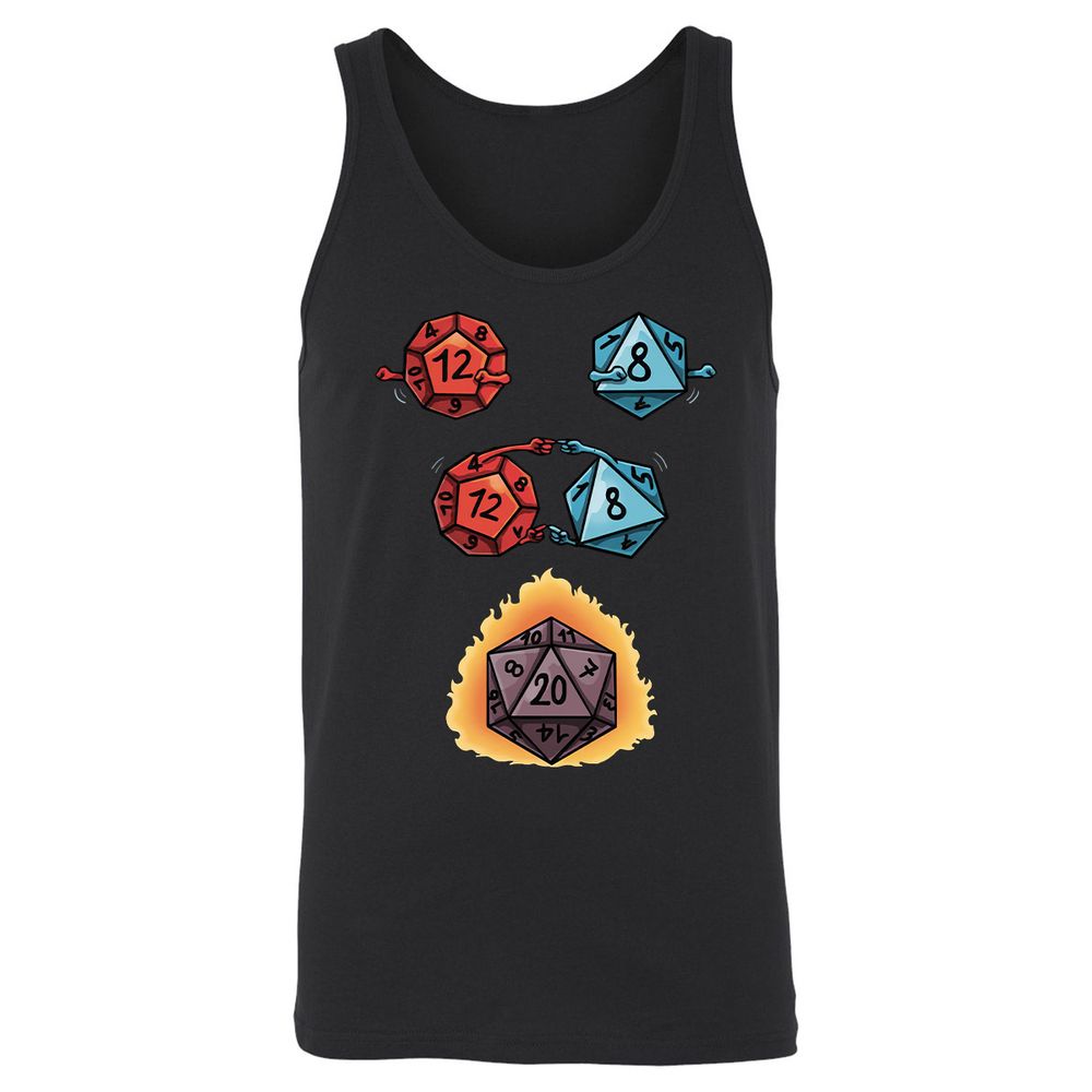 Dice Fusion RPG Unisex Jersey Tank - Black - 1