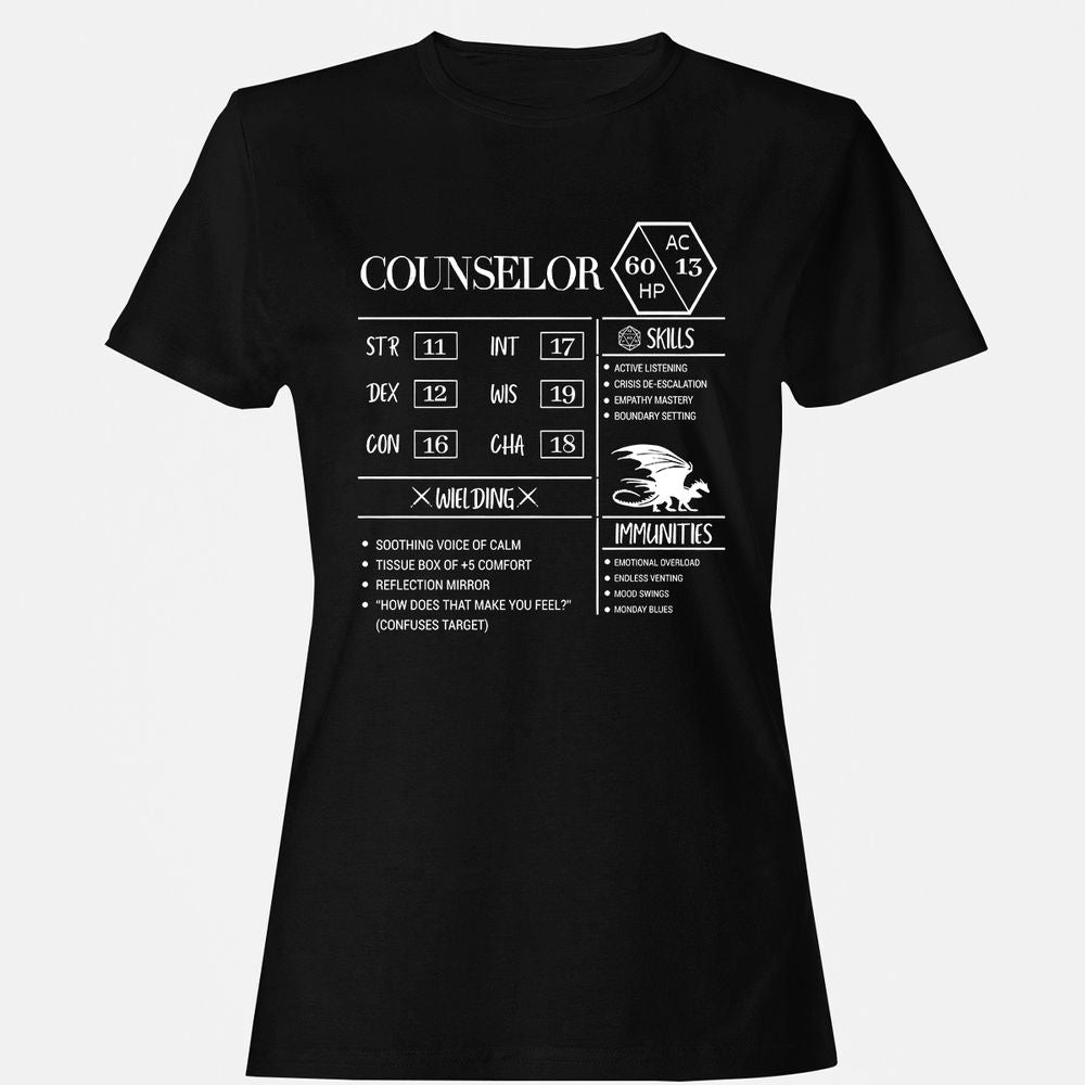 Counselor New Women's T-Shirt - Black - 1