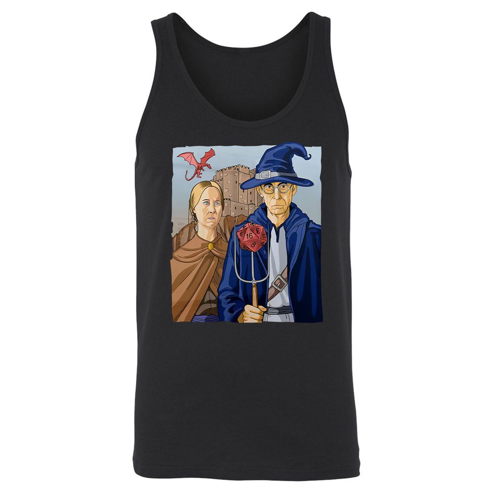 DnD Gothic Unisex Jersey Tank - Black - 1